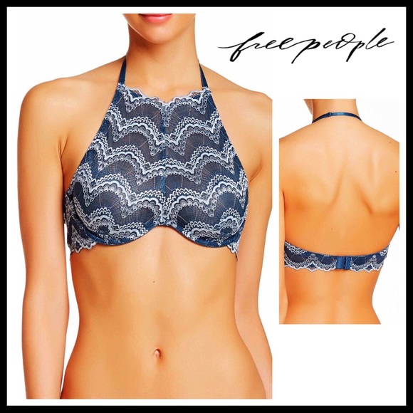 FREE PEOPLE HALTER BRA BOHO TANK BRALETTE A2C - Picture 6 of 8